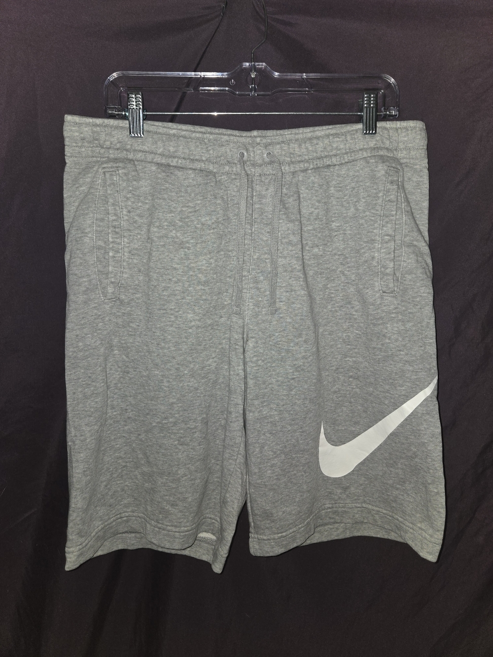 Nike Men's Gray Dri-FIT Logo Sweat Shorts